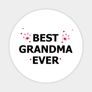 Best Grandma Ever text Magnet